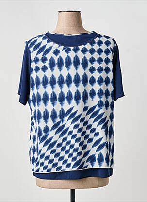 Top stretch manches courtes bleu IMPULSION femme