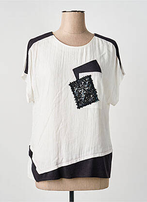 Top manches courtes manches courtes blanc MERI & ESCA femme