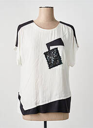 Top manches courtes manches courtes blanc MERI & ESCA femme