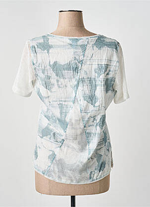 Top imprimé fantaisie manches courtes blanc MERI & ESCA femme