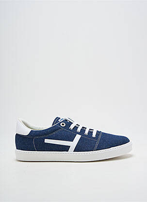 Baskets semelle amovible talon plat jusqu'à 3cm bleu TITANITOS femme
