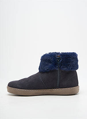 Bottines/boots bout rond talon plat jusqu'à 3cm bleu TITANITOS femme