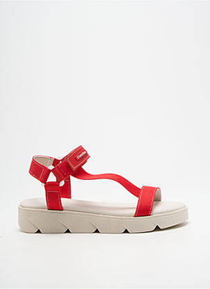 Sandales/nu pieds bout ouvert talon plat jusqu'à 3cm rouge TITANITOS femme