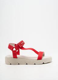 Sandales/nu pieds bout ouvert talon plat jusqu'à 3cm rouge TITANITOS femme