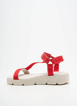 Sandales/nu pieds bout ouvert talon plat jusqu'à 3cm rouge TITANITOS femme