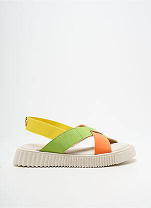 Sandales/nu pieds bout ouvert talon plat jusqu'à 3cm vert TITANITOS femme