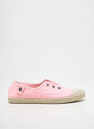Slip ons semelle amovible talon plat jusqu'à 3cm rose TITANITOS femme