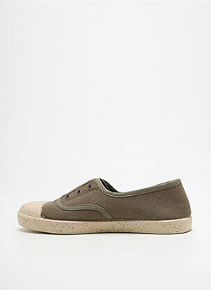 Slip ons semelle amovible talon plat jusqu'à 3cm vert TITANITOS femme