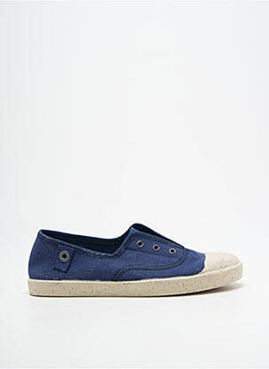 Slip ons semelle amovible talon plat jusqu'à 3cm bleu TITANITOS femme