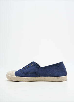 Slip ons semelle amovible talon plat jusqu'à 3cm bleu TITANITOS femme
