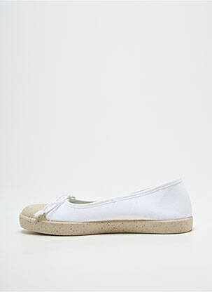 Ballerines bout rond talon plat jusqu'à 3cm blanc TITANITOS femme