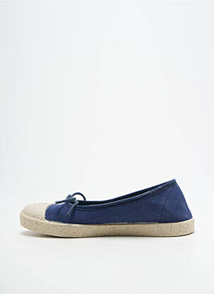 Ballerines bout rond talon plat jusqu'à 3cm bleu TITANITOS femme
