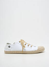 Baskets bout rond talon plat jusqu'à 3cm blanc TITANITOS femme