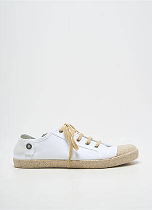 Baskets bout rond talon plat jusqu'à 3cm blanc TITANITOS femme