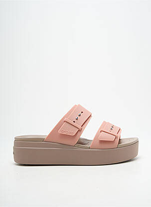 Mules/sabots talon compensé talon de 4 à 6cm rose CROCS femme