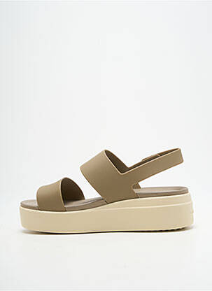 Sandales/nu pieds talon compensé talon de 4 à 6cm marron CROCS femme