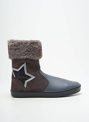 Bottines/boots nubuck talon plat jusqu'à 3cm gris TITANITOS femme