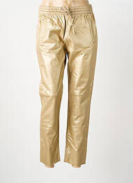 Pantalon chino taille normale taille normale or OAKWOOD femme