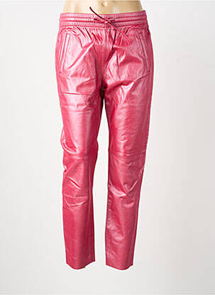 Pantalon chino taille normale taille normale rose fonce OAKWOOD femme