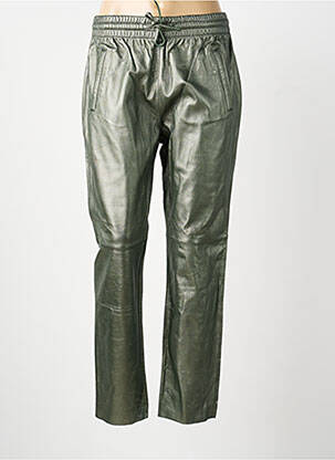 Pantalon chino taille normale taille normale vert OAKWOOD femme