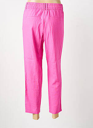 Pantalon 7/8 taille à pinces taille normale rose ONLY femme