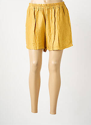 Short coupe fluide taille normale jaune THE CORNER femme