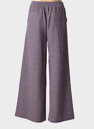 Pantalon flare stretch taille haute rose IMPREVU femme