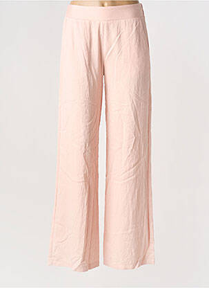 Pantalon large tissage crêpe taille normale rose SCARLET ROOS femme