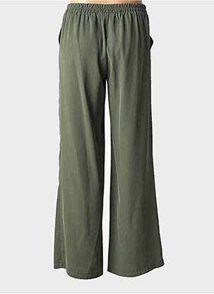 Pantalon flare taille élastique taille normale vert EMA BLUE'S femme
