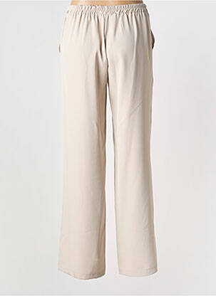 Pantalon flare taille élastique taille normale beige EMA BLUE'S femme