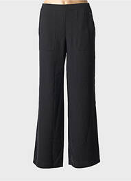 Pantalon flare taille élastique taille normale noir EMA BLUE'S femme