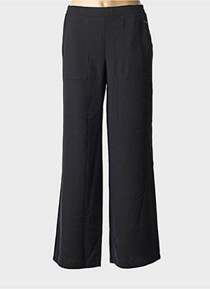 Pantalon flare taille élastique taille normale noir EMABLUES femme