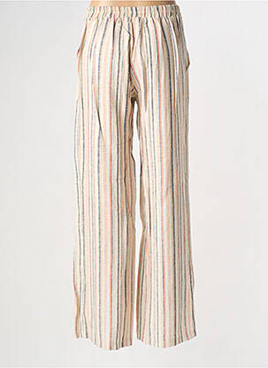 Pantalon flare taille élastique taille normale beige EMA BLUE'S femme