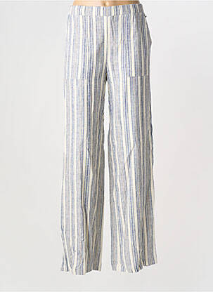 Pantalon flare taille élastique taille normale bleu EMABLUES femme