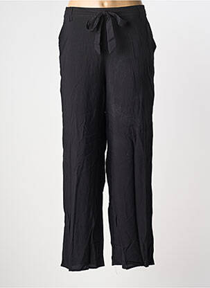 Pantalon droit tissage popeline taille normale noir ONLY femme
