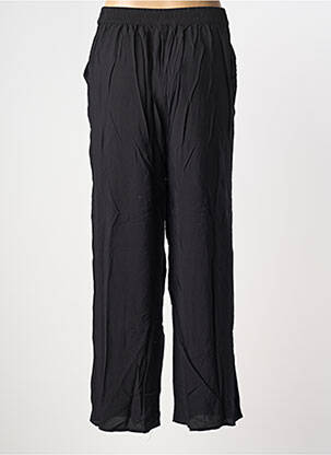 Pantalon droit tissage popeline taille normale noir ONLY femme