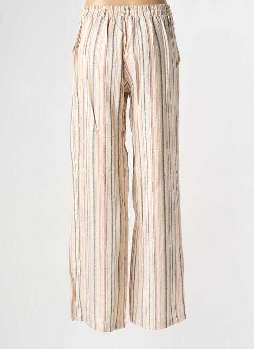Pantalon flare taille élastique taille normale beige EMA BLUE'S femme