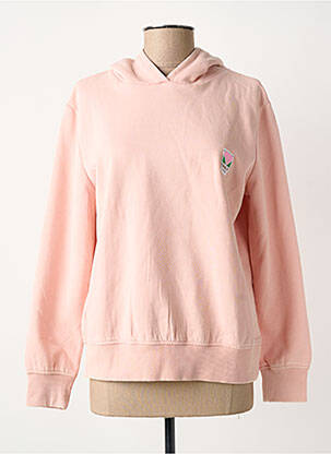 Sweat-shirt à capuche stretch manches longues rose ONLY femme