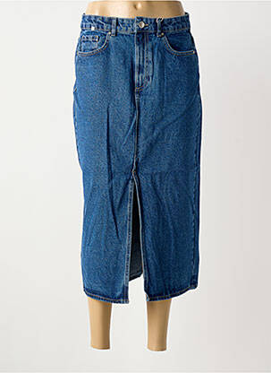 Jupe longue taille normale bleu ONLY femme