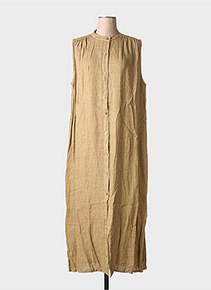 Robe longue sans manche sans manche vert MINETTE femme