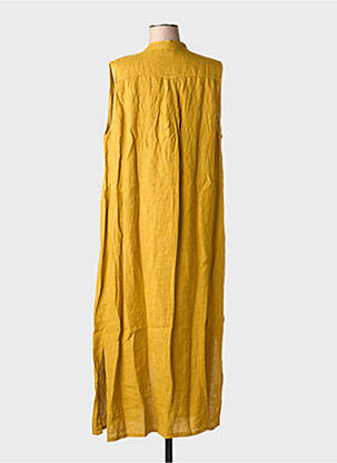 Robe longue sans manche sans manche jaune MINETTE femme