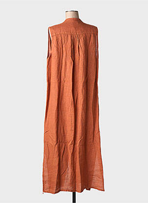 Robe longue sans manche sans manche marron clair MINETTE femme
