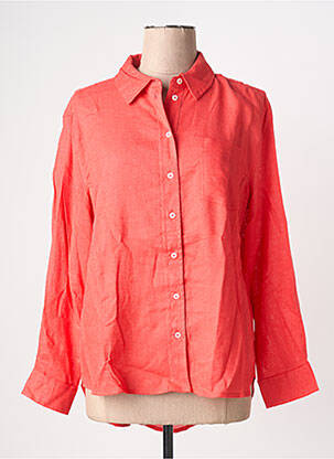 Chemisier coupe droite manches longues rouge ONLY femme