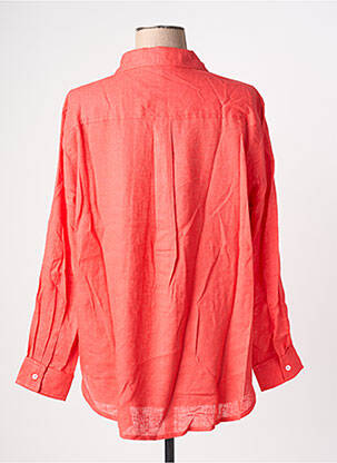 Chemisier coupe droite manches longues rouge ONLY femme
