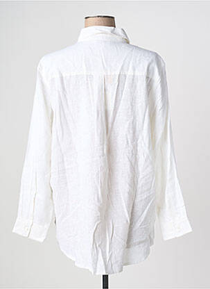 Chemisier coupe droite manches longues blanc ONLY femme