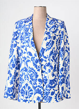 Blazer poches bleu RUE DES ABBESSES femme
