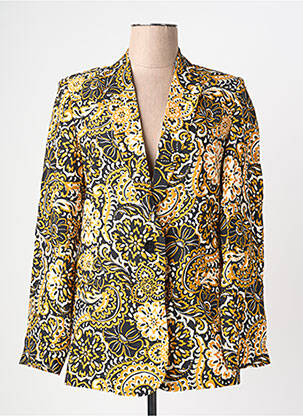 Blazer poches jaune RUE DES ABBESSES femme