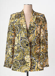 Blazer poches jaune RUE DES ABBESSES femme