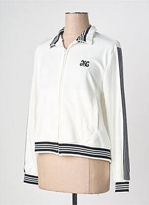 Veste casual poches blanc AN' GE femme
