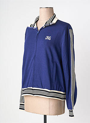 Veste casual poches bleu AN' GE femme